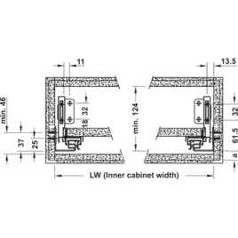 Bộ Ngăn Kéo Alto-s Hafele 552.35.765