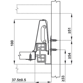 Bộ Ngăn Kéo Alto Hafele 552.75.005