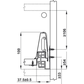 Bộ Ngăn Kéo Alto Hafele 552.77.085