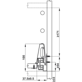 Bộ Ngăn Kéo Alto Hafele 552.79.085